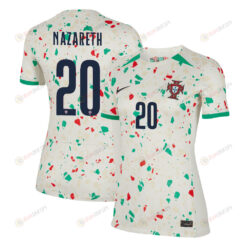 Francisca Nazareth 20 Portugal Women's National Team 2023-24 World Cup Away Women Jersey