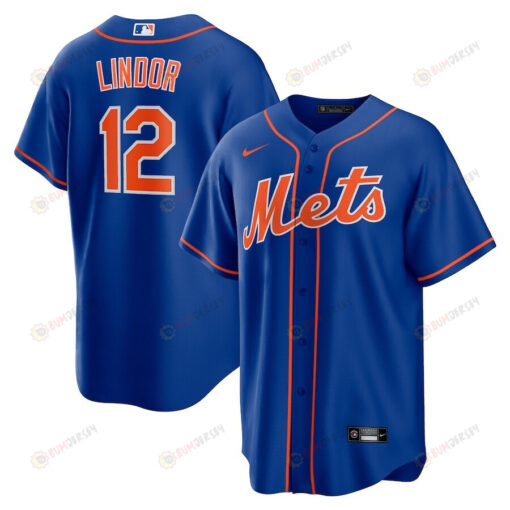 Francisco Lindor 12 New York Mets Alternate Player Jersey - Royal