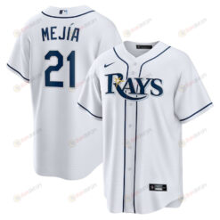 Francisco Mej?a 21 Tampa Bay Rays Home Team Men Jersey - White