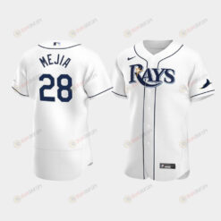 Francisco Mejia 28 Tampa Bay Rays White Home Jersey Jersey