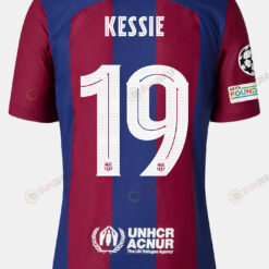 Franck Kessi? 19 Barcelona 2023/24 With UCL Badge Home Men Jersey