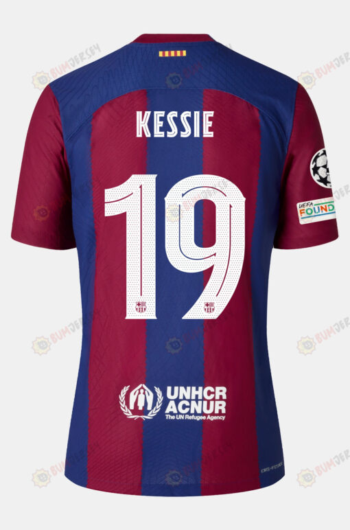 Franck Kessi? 19 Barcelona 2023/24 With UCL Badge Home Men Jersey