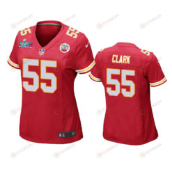 Frank Clark 55 Kansas City Chiefs Super Bowl LVII Game Jersey - Women Red