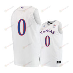 Frank Mason 0 Kansas Jayhawks Basketball Men Jersey - White