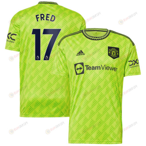 Fred 17 Manchester United 2022/23 Third Player Men Jersey - Neon Green