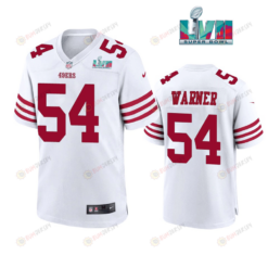 Fred Warner 54 San Francisco 49Ers Super Bowl LVII White Jersey