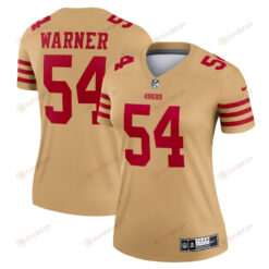 Fred Warner 54 San Francisco 49ers Women's Inverted Legend Jersey - Gold