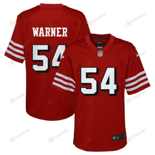 Fred Warner 54 San Francisco 49ers Youth Alternate Game Jersey - Scarlet