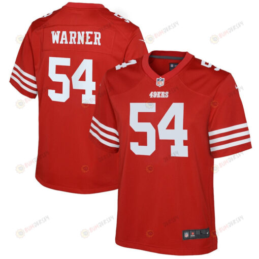 Fred Warner 54 San Francisco 49ers Youth Jersey - Scarlet