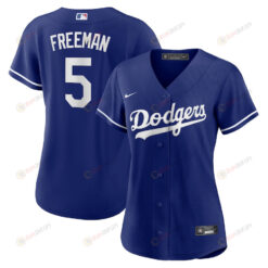 Freddie Freeman 5 Los Angeles Dodgers Alternate Women Jersey - Royal