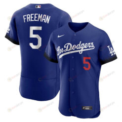 Freddie Freeman 5 Los Angeles Dodgers City Connect Player Elite Jersey - Royal
