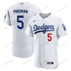 Freddie Freeman 5 Los Angeles Dodgers Home Player Jersey - White Jersey
