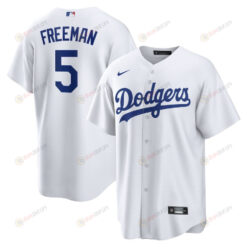 Freddie Freeman 5 Los Angeles Dodgers Player Men Jersey - White