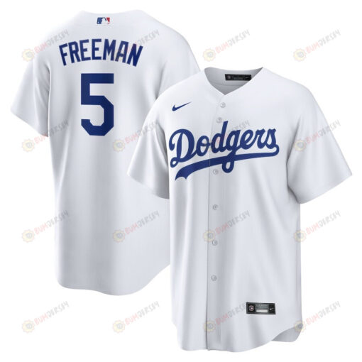 Freddie Freeman 5 Los Angeles Dodgers Player Men Jersey - White