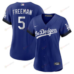 Freddie Freeman 5 Los Angeles Dodgers Women's City Connect Player Jersey - Royal