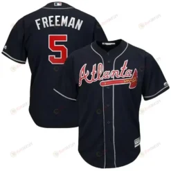 Freddie Freeman Atlanta Braves Big And Tall Alternate Cool Base Player Jersey - Navy