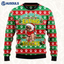 French Bulldog See You Eating Snacks Ugly Sweaters For Men Women Unisex