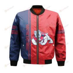 Fresno State Bulldogs Bomber Jacket 3D Printed Half Style