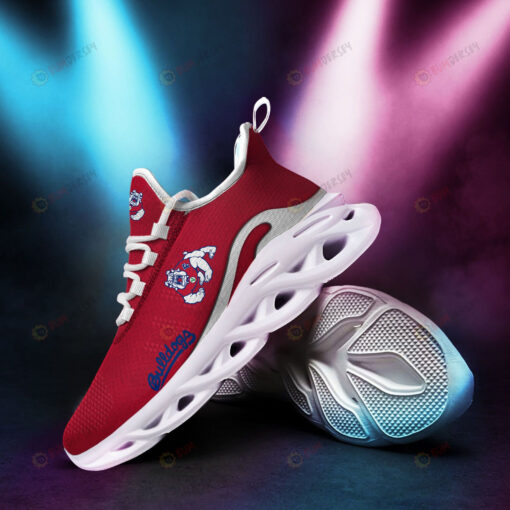 Fresno State Bulldogs Logo Pattern 3D Max Soul Sneaker Shoes In Red