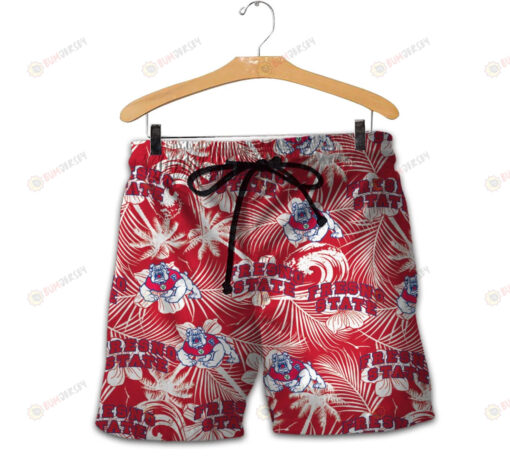 Fresno State Bulldogs Men Shorts Tropical Seamless