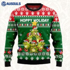 Frog Christmas Tree Ugly Sweaters For Men Women Unisex