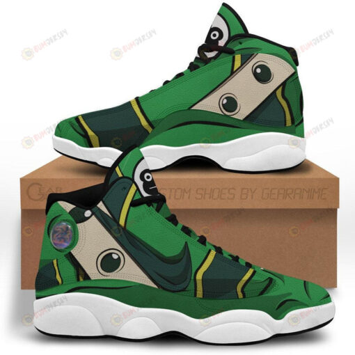 Froppy My Hero Academia Air Jordan 13 Shoes Sneakers In Green