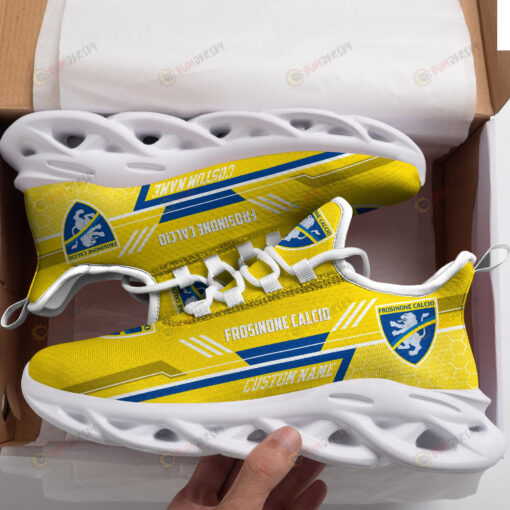 Frosinone Calcio Logo Custom Name Pattern 3D Max Soul Sneaker Shoes