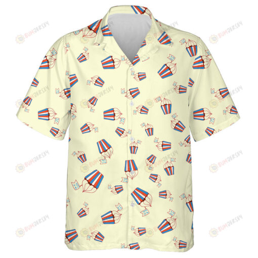 Frosting Cupcakes And Greeting Card With Font Happy July 4th Hawaiian Shirt