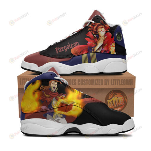 Fuegoleon Vermillion Shoes Black Clover Anime Air Jordan 13 Shoes Sneakers