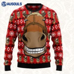 Funny Horse Christmas Ugly Sweaters For Men Women Unisex