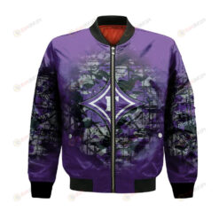 Furman Paladins Bomber Jacket 3D Printed Camouflage Vintage