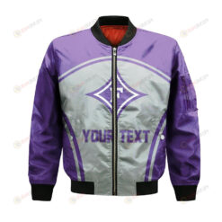 Furman Paladins Bomber Jacket 3D Printed Curve Style Sport