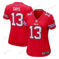 Gabe Davis 13 Buffalo Bills Women's Alternate Game Jersey - Red