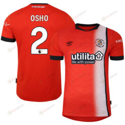 Gabe Osho 2 Luton Town FC 2023-24 Premier League Home Men Jersey - Orange