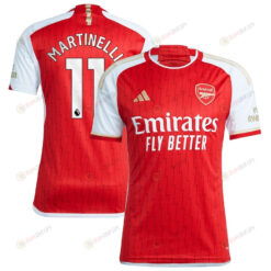 Gabriel Martinelli 11 Arsenal 2023/24 Home Men Jersey - Red