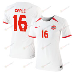 Gabrielle Carle 16 Canada Women's National Team 2023-24 World Cup Away Women Jersey