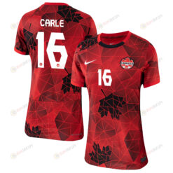 Gabrielle Carle 16 Canada Women's National Team 2023-24 World Cup Home Women Jersey