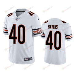 Gale Sayers 40 Chicago Bears White Vapor Limited Jersey