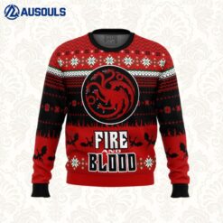 Game of Thrones Fire and Blood Ugly Sweaters For Men Women Unisex