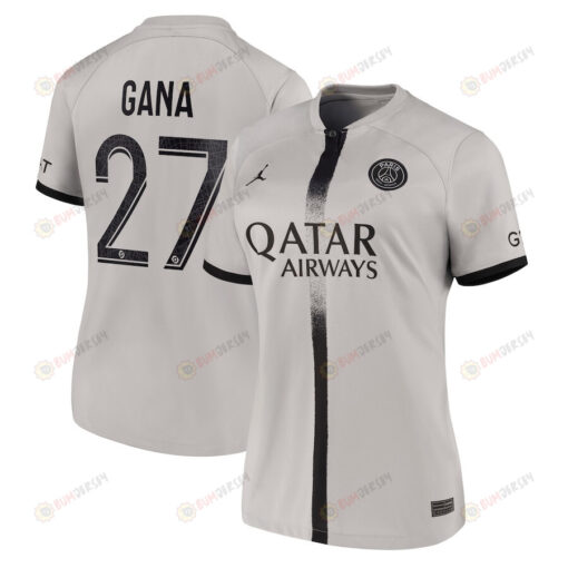 Gana 27 Paris Saint-Germain Women 2022/23 Away Jersey - Black