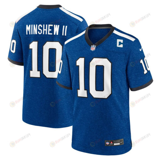Gardner Minshew 10 Indianapolis Colts Indiana Nights Alternate Game Men Jersey - Royal