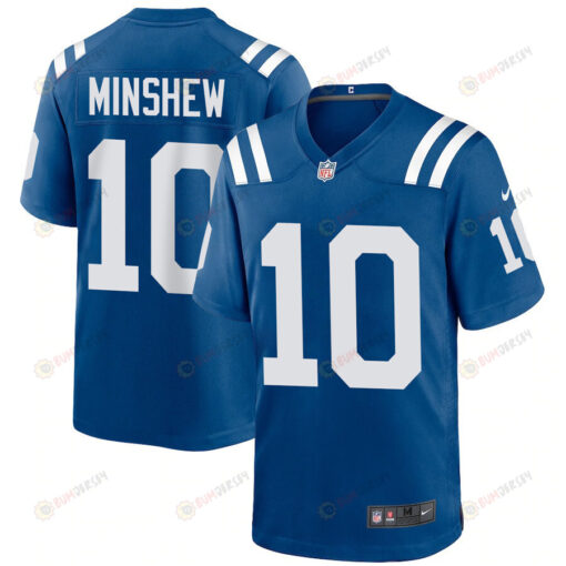 Gardner Minshew 10 Indianapolis Colts Men's Jersey - Royal