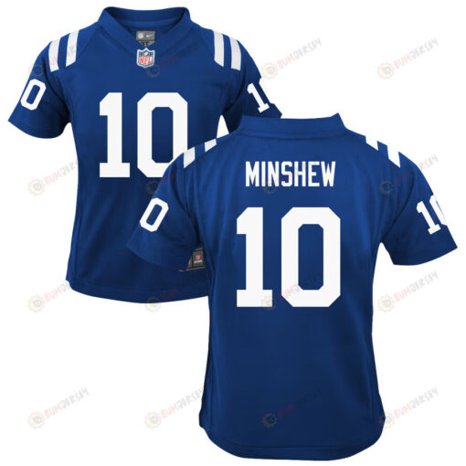 Gardner Minshew 10 Indianapolis Colts Youth Jersey - Royal