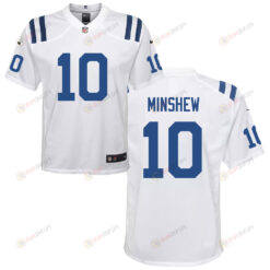 Gardner Minshew 10 Indianapolis Colts Youth Jersey - White