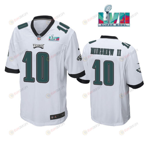 Gardner Minshew 10 Philadelphia Eagles Super Bowl LVII Game Player Men Jersey - White