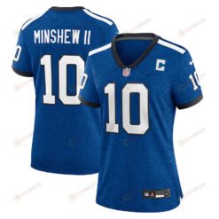 Gardner Minshew II 10 Indianapolis Colts Indiana Nights Alternate Game Women Jersey - Royal