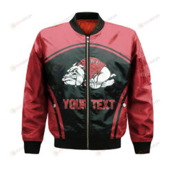 Gardner-Webb Runnin??Bulldogs Bomber Jacket 3D Printed Curve Style Sport