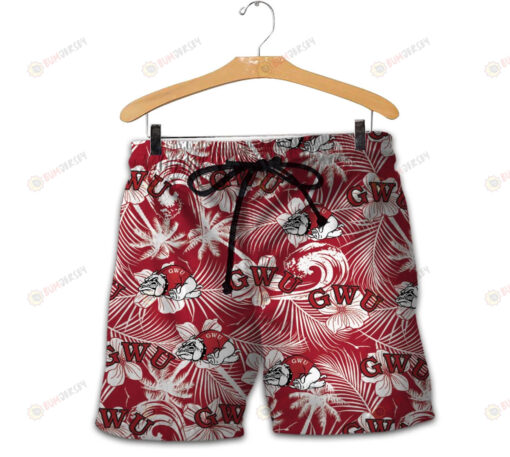 Gardner-Webb Runnin??Bulldogs Men Shorts Tropical Seamless