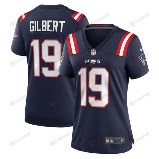 Garrett Gilbert 19 New England Patriots Game Women Jersey - Navy