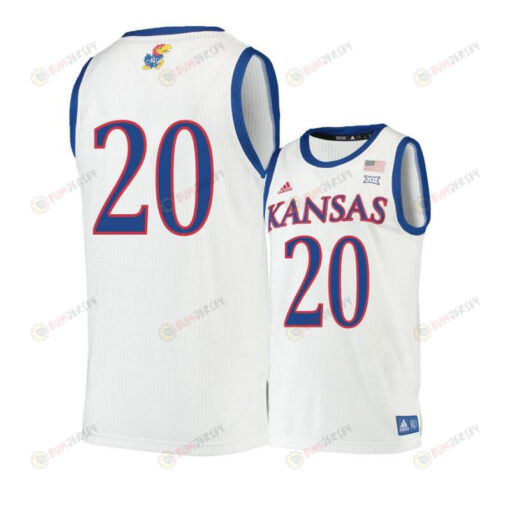 Garrett Luinstra 20 Kansas Jayhawks Basketball Men Jersey - Beige